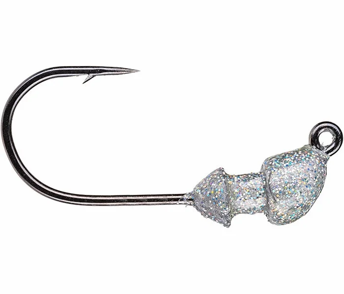 Fishing bait scent container-Strike King Baby Squadron Swimbait Head - 3/16oz - Silver Bling