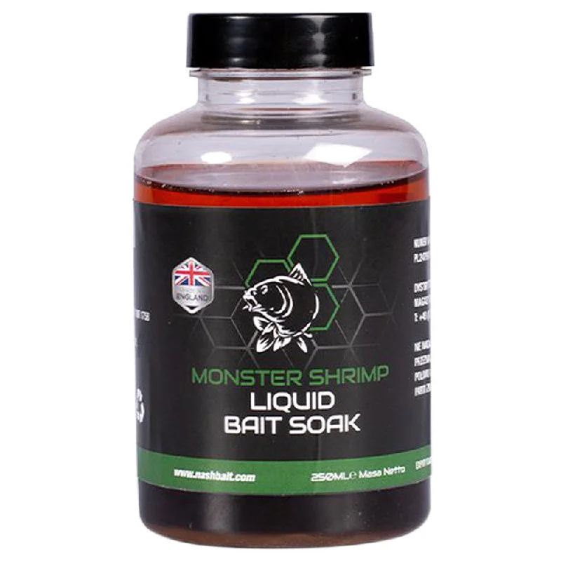 Fishing rod lake mount-Nash Monster Squid Liquid Bait Soak 250ml