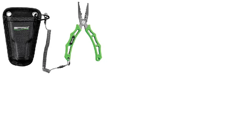 Fishing line thin grip-Spro Pliers 6" PTFE Green