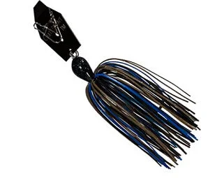 Fishing rod telescopic strap-Z-MAN Big Blade Chatterbait 3/4oz Black/Blue Candy