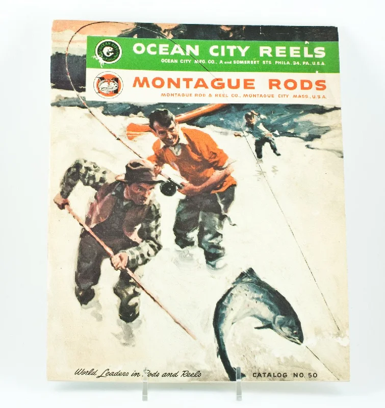 Fishing reel fast balance-Ocean City Reels / Montague Rods Fishing Tackle Catalog 1950