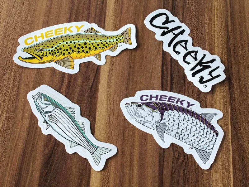 Fishing rod bank bag-CHEEKY FISHING DECAL PACK