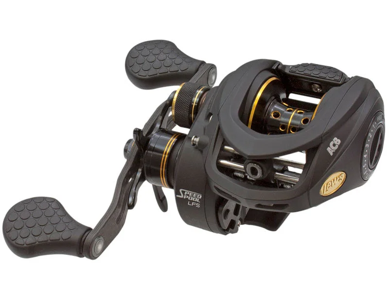 Fishing line cast distance-Lews Tournament Pro LFS Speed Spool Baitcast Reel 11BB 6.8:1