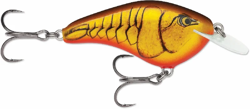 Fishing hook fine hold-Rapala Ott's Garage OG Slim 6 Crankbait - Dark Brown Crawdad