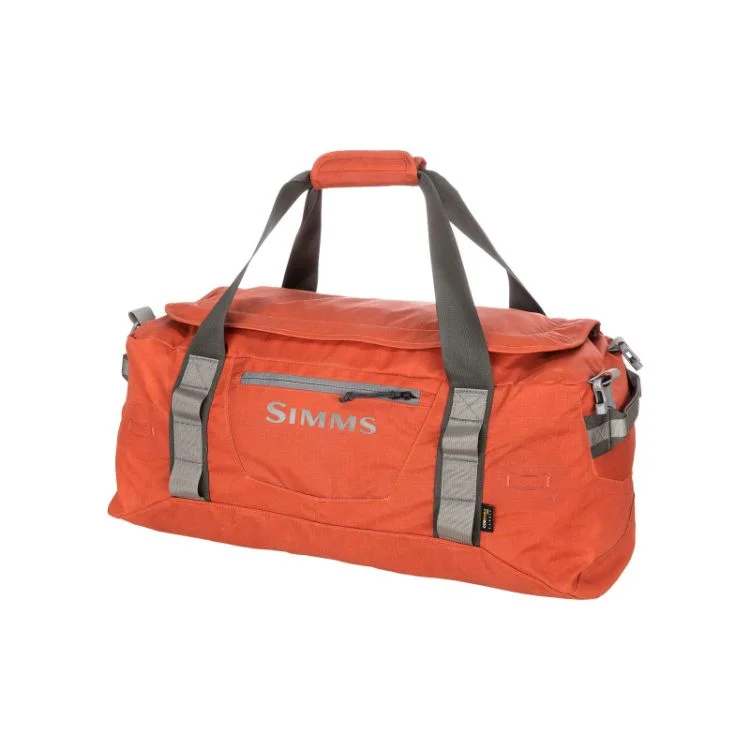 Fishing tackle carry bag-Simms GTS Gear Duffel Bag - Orange