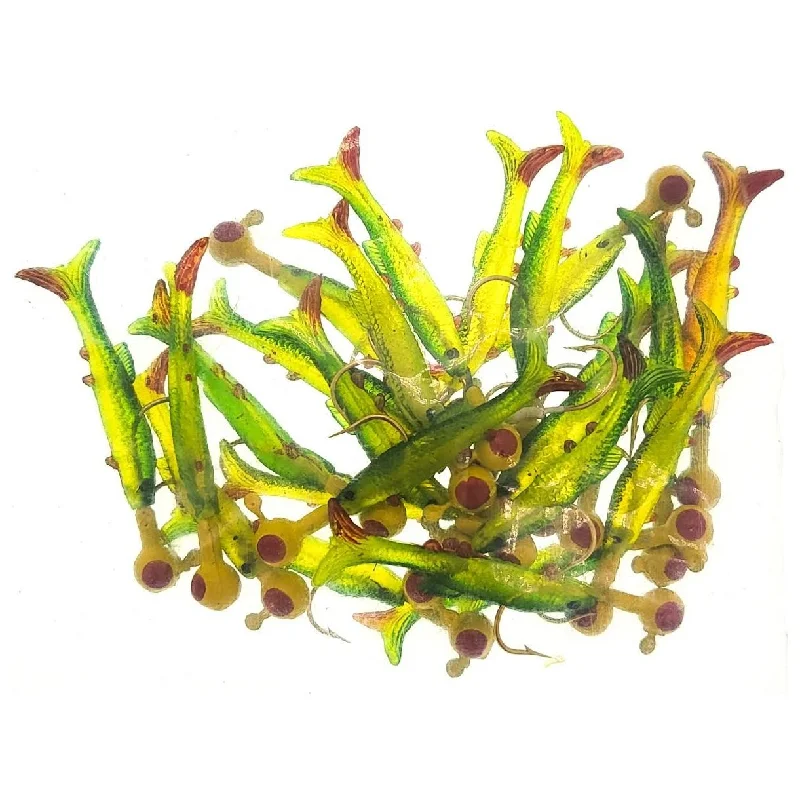 Fishing rod ice bag-Better Baits Min-O-Jig 1/8 Oz Bulk Bag Of 13 Green Chartreuse