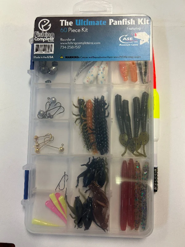 Fishing bait mixing strap-The Ultimate Panfish Kit- 60 piece kit