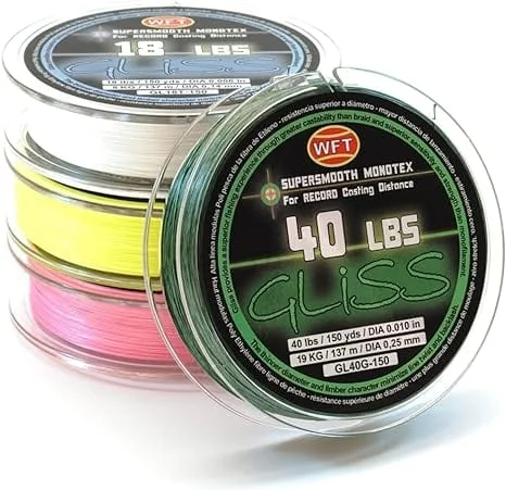 Ardent GL40G-150-ICE Gliss ICE Fishing Line 40 Lbs, 150 Yard Spool