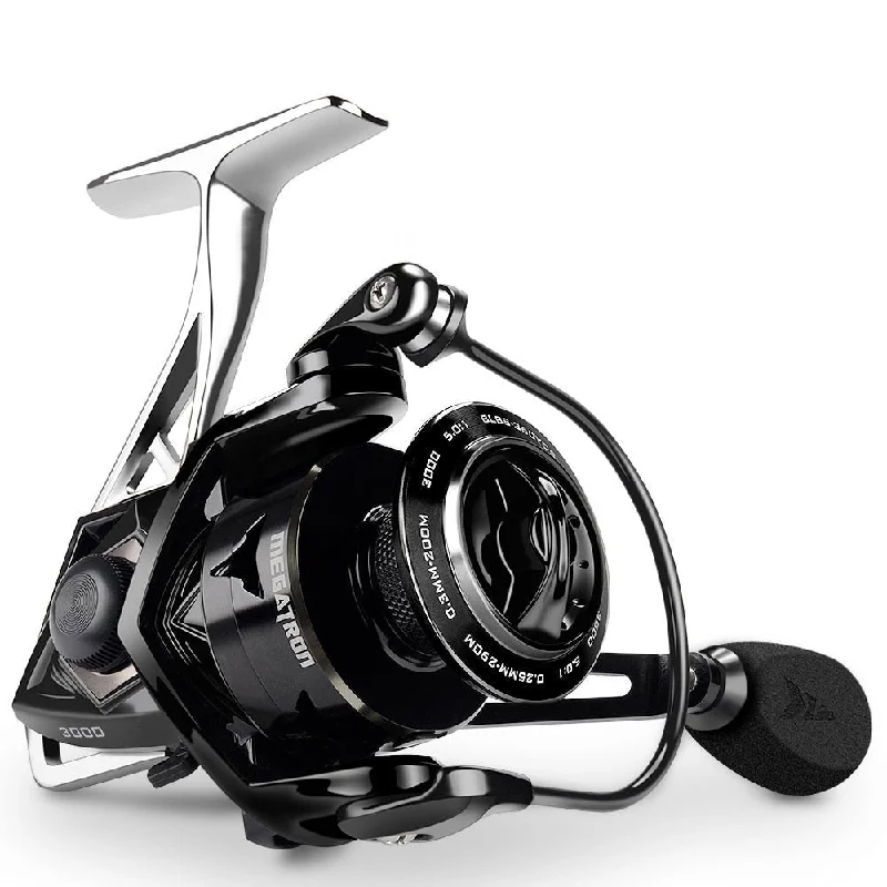 Fishing bait live balance-KastKing Megatron Spinning Fishing Reel 18KG Max Drag 7+1 Ball Bearings Aluminum Spool Carbon Fiber