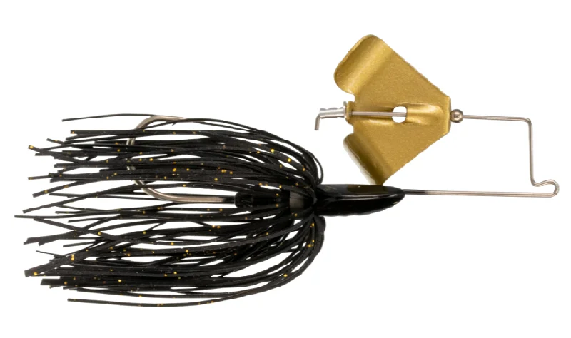 Fishing reel durable stability-Buckeye Buzzerk Buzzbait 3/8 Black Gold Blade