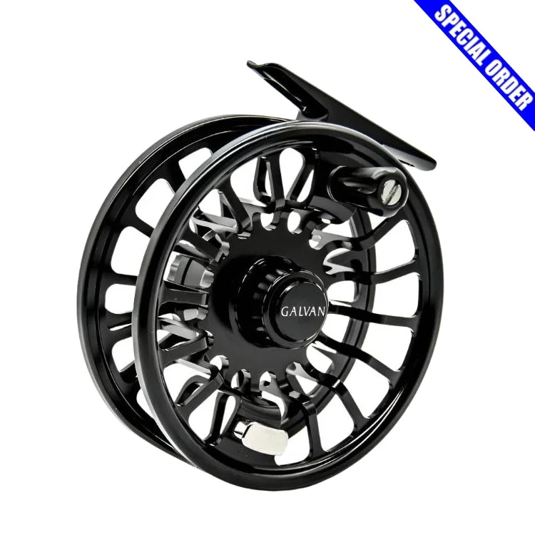 Fishing tackle rigid strap-Galvan Torque Fly Reel - Black