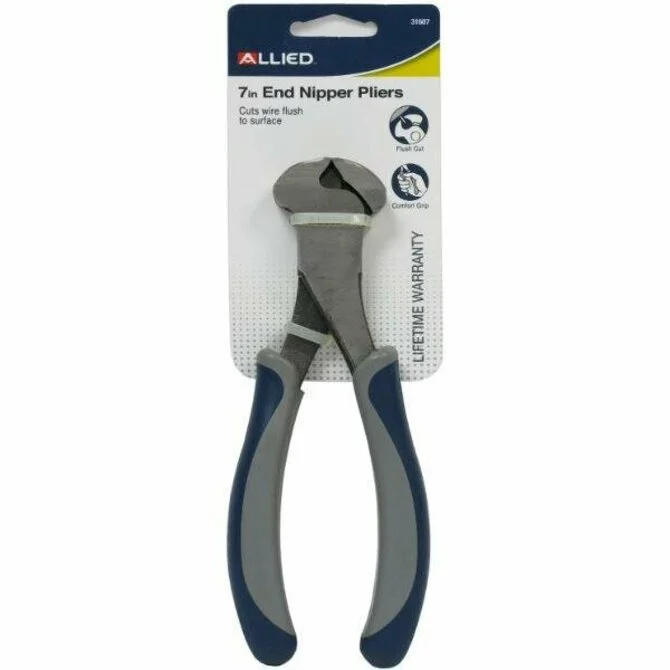 Fishing tackle utility strap-Allied - End Nipper Pliers  7"