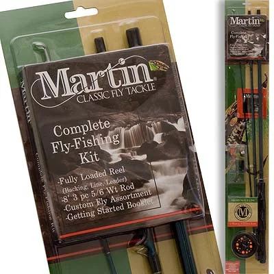 Ice fishing tackle organizer-Martin Fly Fishing Kit 8' 3pc