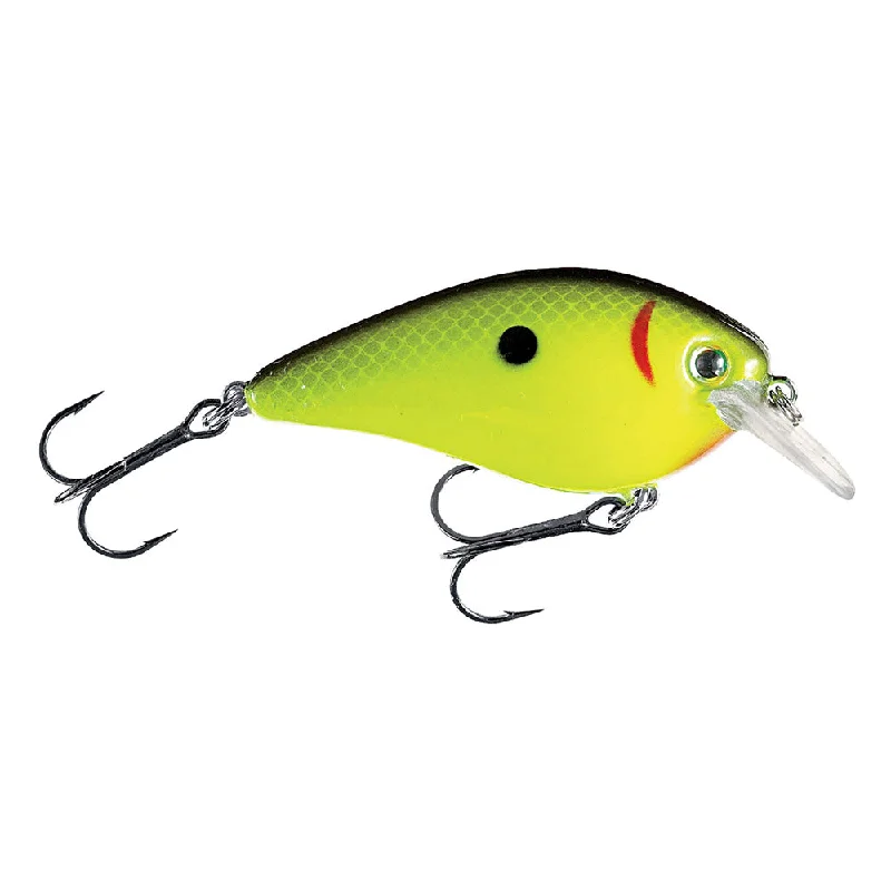 Fishing hook durable stability-SHCKVDS25-535 Kvd Square Bill Crank Bait - 2.5 in., Chartreuse-Black Back