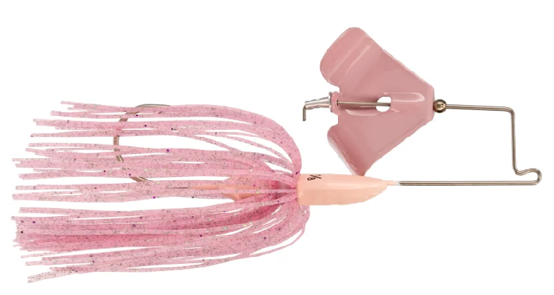 Fishing rod shore strap-Buckeye Buzzerk Buzzbait 3/8 Bubble Gum Pink - Pink Blade