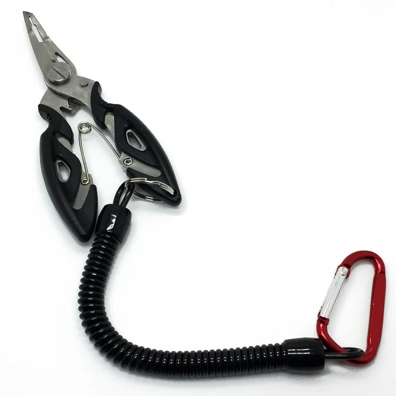 Fishing line spool hold-Multifunctional Plier Fishing Lanyards