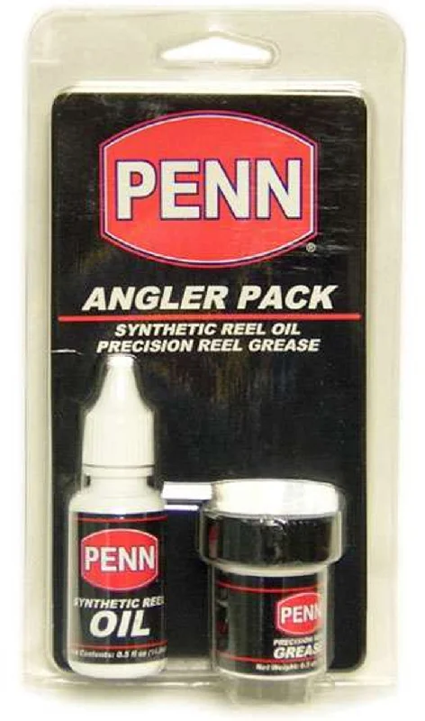 Fishing tackle utility bag-PENN ANGLER PACK .5OZ SYNTHETIC REEL OIL & 1OZ PRECISION REEL GREASE