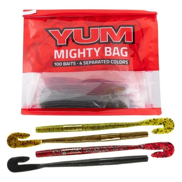 Fishing rod quick bag-Yum Thump'n Dinger Bundle Mighty Bag Qty 100