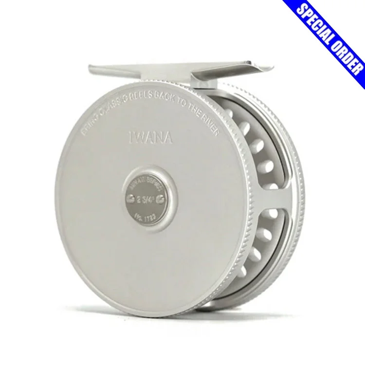 Fishing reel fast grip-Iwana Minami Trout Reel - Silver